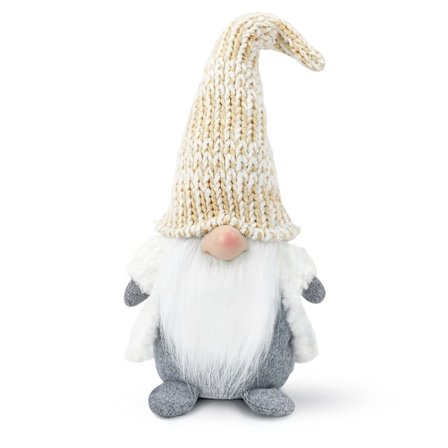 1 kpl 13,5 tuuman joulu tonttu plyysi koriste (Joulu-Beige)