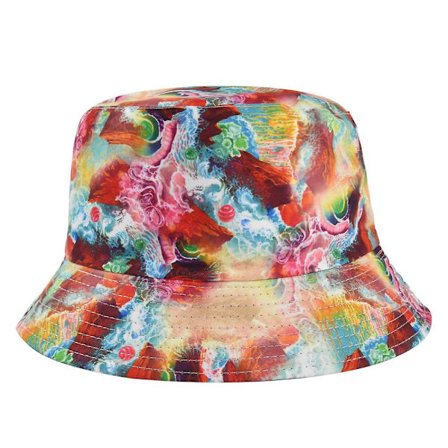 Ny Graffiti Kruka Hatt Sommar Fiskare Hatt Personlighet Tie Dye Kruka Hatt Fiske Solskydd Hatt Män Och Kvinnor Utomhus Äventyr Hatt