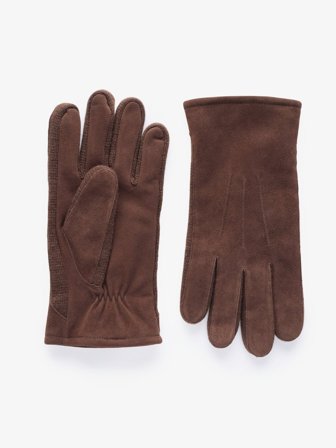 John Henric Men's Braune Lederhandschuhe Cervinia Size 8,5