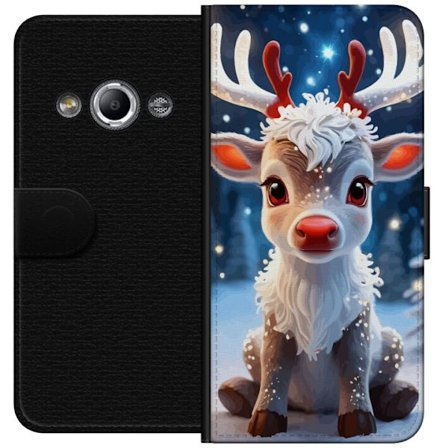 Yhteensopiva Lompakkokotelo Samsung Galaxy Xcover 3 Söpö Puhdas Talvi Joulu Motiivi Kawaii Poro Lumi Valot Joulu Ihana Söpö Eläinjuhla Kirkas Tai