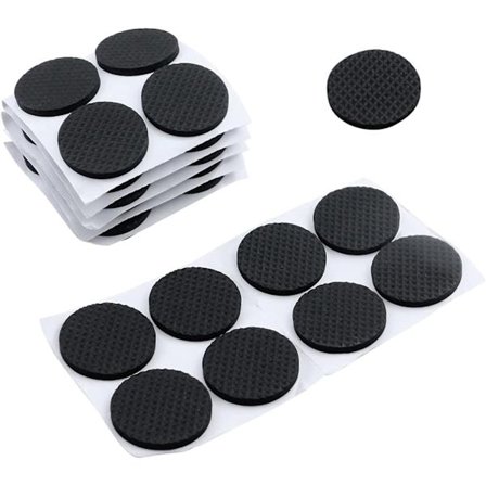 64 stk. selvklæbende møbelpuder 1,5" dia. skridsikre måtter T