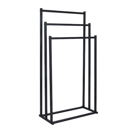 Håndklædeholder med 3 metalstænger – fritstående design