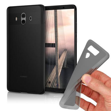 Mjukt Tunnt Mobilskal För Huawei Mate 10 Pro Stötsäker Skydd Tpu Mörkgrå