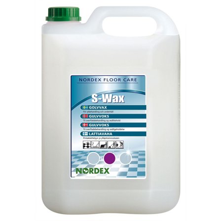 NORDEX Golvvaxet S-Wax för linoleumgolv, 5 l - Lyreco - Städ och hygien - Golvunderhåll - Golvvax