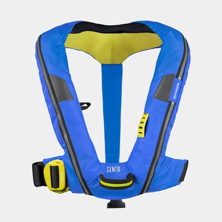 Nafukovací záchranná vesta pro děti Spinlock Deckvest Cento 100N Pacific Blue, automatická + CO2 patrona 20 gramů, Univerzální velikost (20 - 50 kg)