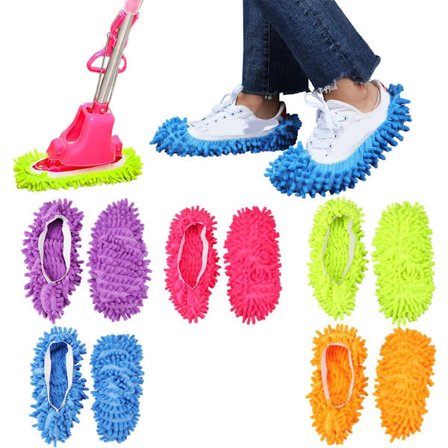 ING 5 par overtrækssko, moppesko, mopping, rengøring, moppesæt, vaskbare moppetøfler, velegnet til rengøring af gulve, velegnet til rengøring