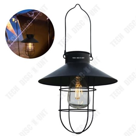 TD Ulkona käytettävä teltan valo, LED-riippuvalaisin, kannettava retkivalo, aurinkokäyttöinen telttavalo.