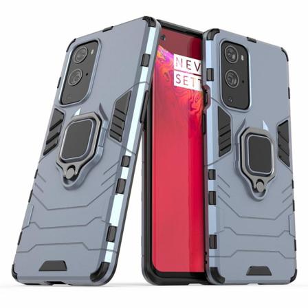 Oneplus 9 Pro - Hybrid Ring Skal - Blå Blue Blå