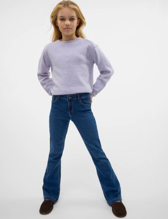 Vero Moda Girl Vmriver Hr Flared J Vi3448 Girl Ga Noos - Blue - 128