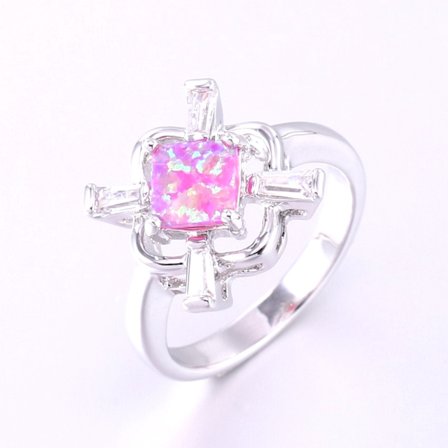 Silversmycken filled ring ROSA Brand Opal
