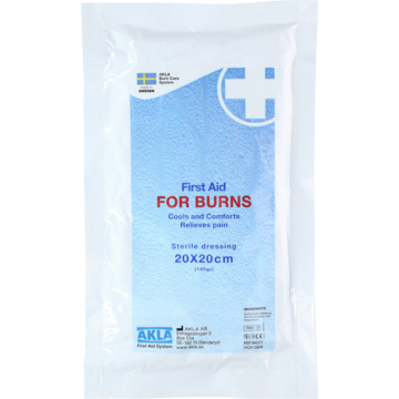 First Aid For Burns 20x20