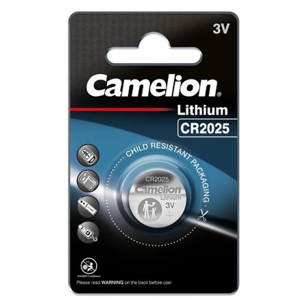 Camelion CR2025 litium knappcellebatteri 3V 140mAh 1-pk