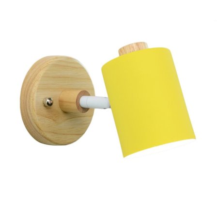 Vegglampe lampeskjerm GUL