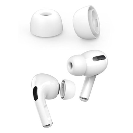 AHASTYLE AirPods Pro 1/2 Öronkuddar i Silikon Vit - Small