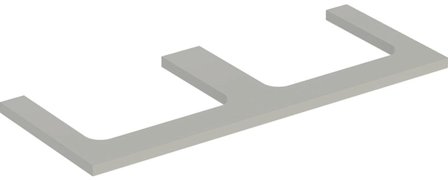 Geberit ONE 505.345.00.7 Benkeplate 120 cm, for 2 servanter Grå, Baderom