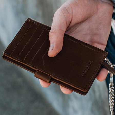 Liam Brown Leather RFID Wallet for Men - Wallets