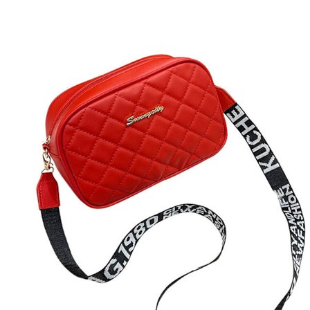 Liten Firkantet Veske Skulderveske RØD