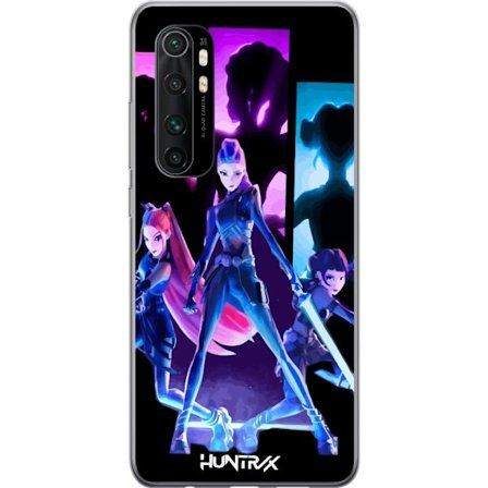 Kompatibelt Mobildeksel til Xiaomi Xiaomi Mi Note 10 Lite Futuristisk jente gruppe illustrasjon med neonlys og sterke farger i sci-fi estetikk