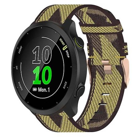 For Garmin Forerunner 55 20mm Nylon Vevd Klokkereim UEK
