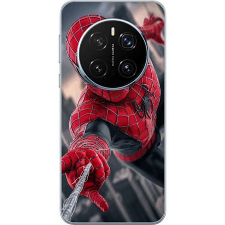 Kompatibelt Mobildeksel til Honor Honor Magic7 Pro Dynamisk Spider-Man illustrasjon i actionperspektiv, superhelt tema med bevegelsesenergi og kinemat