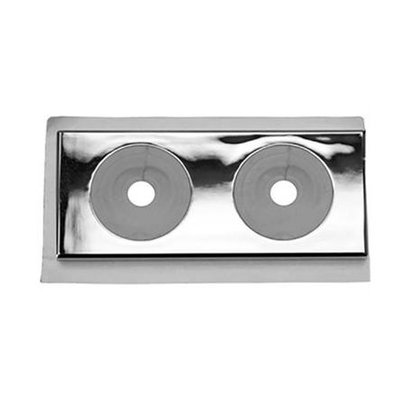Faluplast 50435 Dækroset Selvklæbende, 12-16 mm, 10-pak Dobbelt, krom, Installation