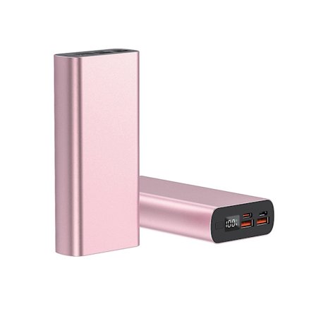 1260110 polymeeriakun latauskotelo PD 22.5W Led-näyttö metallikuori