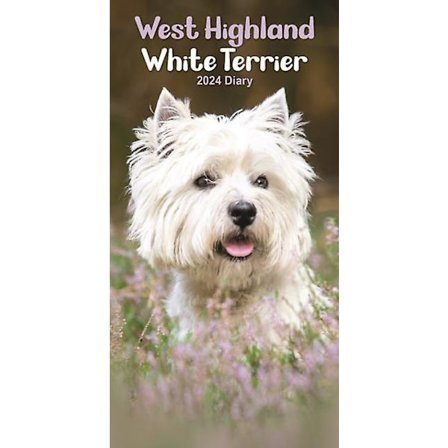 West Highland White Terrier Slim Dagbog 2024