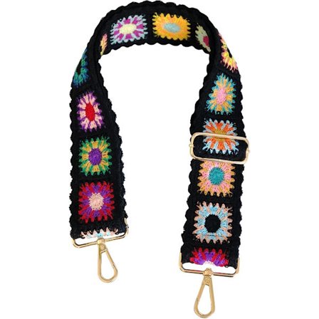 Crossbody Håndveske - Gitarreim for Kvinner - 2-tommers Bred Justerbar Reim