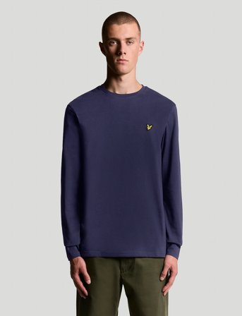 Lyle & Scott Plain L/S T-Shirt - Blue - XXL