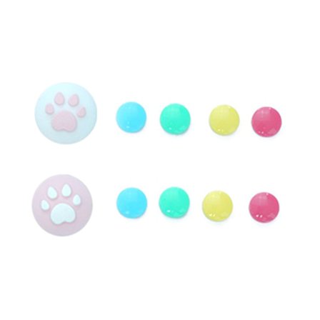 10 pakke søte tommelfingerhetter Beskyttelsesdeksel Cartoon Joystick for Case Passer for Switch Game Controller Thumbstick for Case