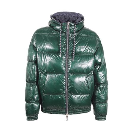 Emporio Armani Kappa grön, Herr Dunjackor, Herr, Storlek: M