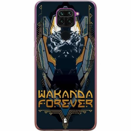 Xiaomi Redmi Note 9 Genomskinligt Skal Black Panther: Wakanda