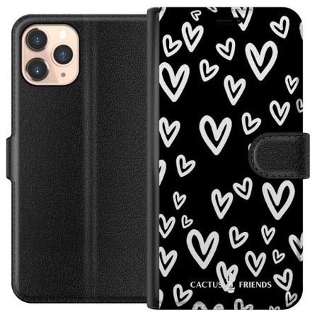 Kompatibelt Lommeboketui til Apple Apple iPhone 11 Pro Cactus and Friends - Handdrawn Love Chaos