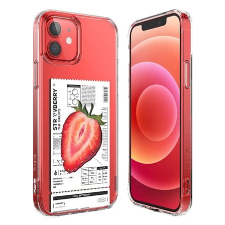 Ringke FUSION DESIGN - iPhone 12 / 12 Pro - Jordbær