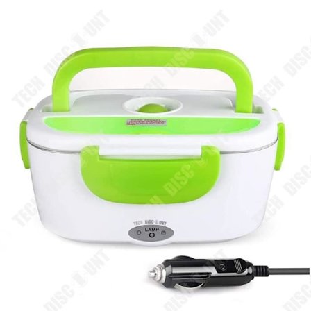 Elektrisk lunchlåda - TECH DISCOUNT - 12V - Rostfritt stål - 1,5L - Inbyggd värmare