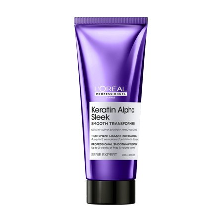 L'Oréal Professionnel Keratin Alpha Sleek Keratin Alpha Sleek Smooth Transformer 200ml - Crema Capelli Styling & Finish