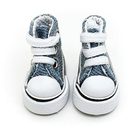 3,5 cm Dukke Mini Sko Til Russisk Dukke 1/6 Sneakers Sko Støvle Blue