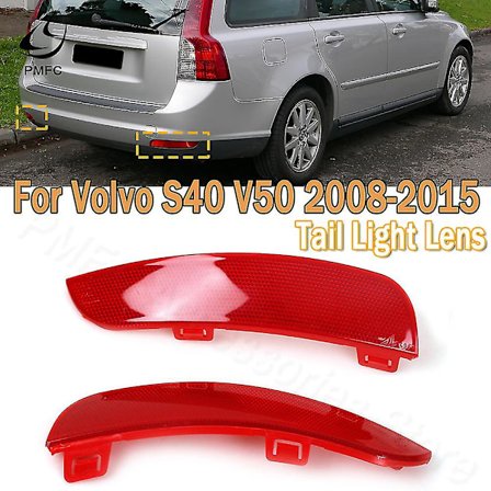Bremselys Bakre Støtfanger Reflektor Lampe Lys Linse Reflektor Lampe For Volvo S40 V50 2008-2015 30763345 30763346 Vedlikehold av kjøretøy &