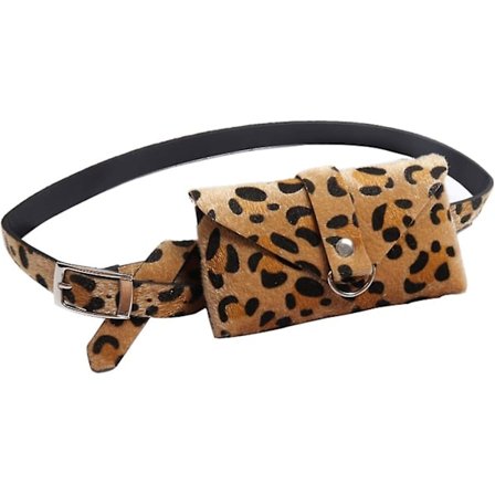 Læder Bæltetaske Kvinders Stilfuld Fanny Pack Talje Taske Telefon Pung Trendy Designer Bæltetaske Bei