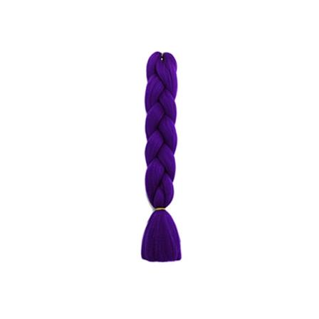 Punotut hiukset 60 cm Hiusten pidennykset Synteettinen kuitu Crochet-punos Dreadlockit Moniv rinen Dark Purple