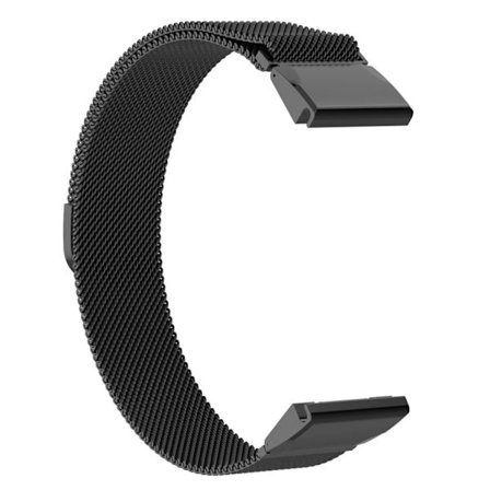Garmin Fenix 7/Fenix 6 Milanese Watch Band - Black