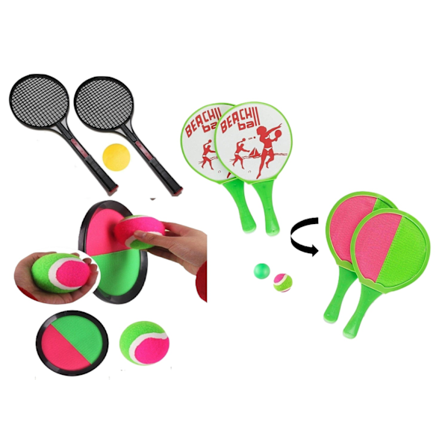 Strand Spel Kit . RAKET SET , CATCH-BALL SET o TENNIS SET M OLIKA SPEL