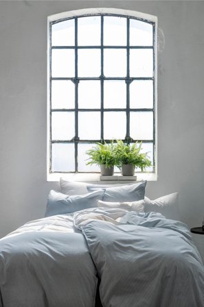 Borås Cotton - Vuodevaatteet Cille - Sininen - Pussilakanasetit - 200X220 - - Homeroom