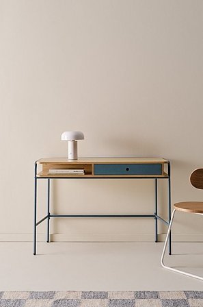 Jotex - Bureau Voor Kinderen Stormblauw/eiken Fineer Stormblauw/eiken fineer - JONSI - Koop Bureaus bij Jotex