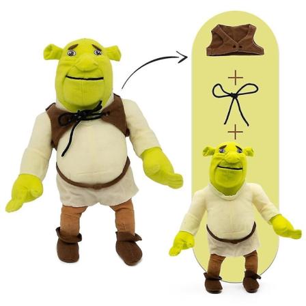 Shrek plysch figurleksaker Roliga fyllda kastkudde Docka Heminredning För Anime Fans Vuxna Barn Presenter 33cm