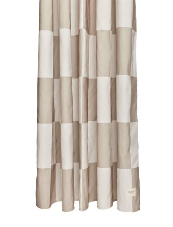 OYOY Living Design Chess Shower Curtain - Beige - ONE SIZE x 180