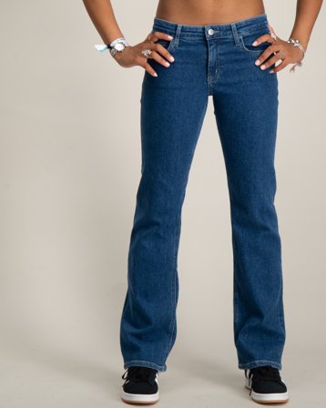 Calvin Klein BOOTCUT AUTH CITY BLUE CF DENIM Blau Jeans Mädchen - Kids Brand Store