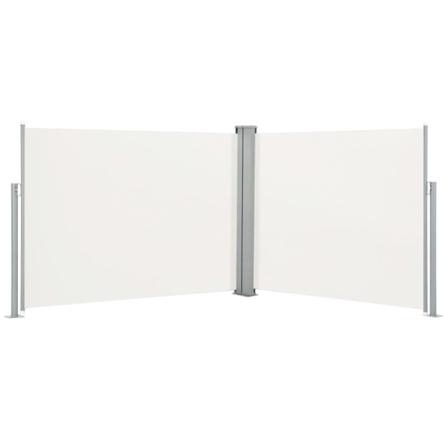 Vidaxl Infällbar Sidomarkis Gräddvit 170x1000 Cm Creme