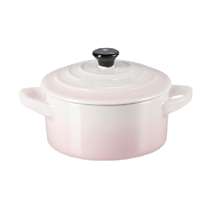 Le Creuset Signature Stengods Minigryta 250Ml Shell Pink Kastruller & grytor Rosa 0,25 L