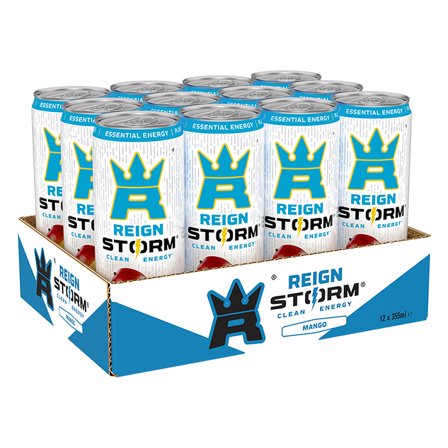 12 x Reign Storm Energy 335 ml Mango 2 kr pant